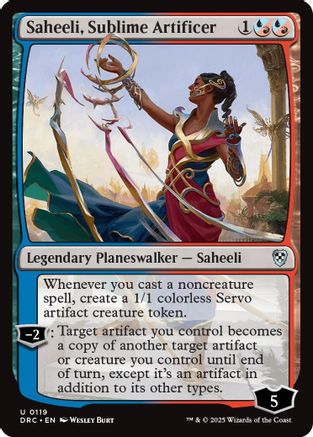 Saheeli, Sublime Artificer (119) - Commander: Aetherdrift