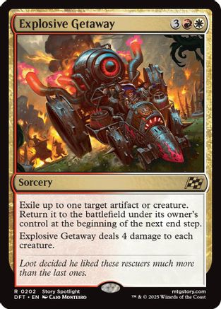 Explosive Getaway Foil (202) - Aetherdrift