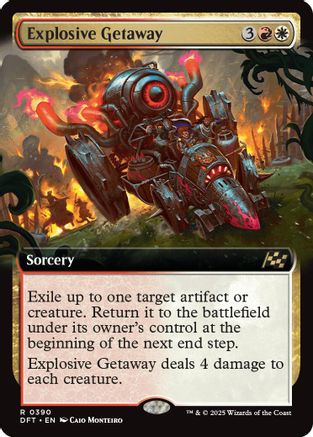 Explosive Getaway (Extended Art) Foil (390) - Aetherdrift