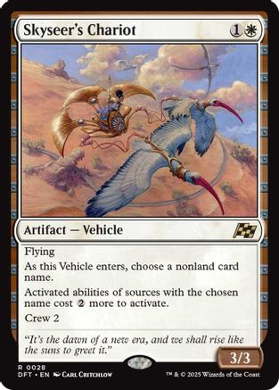 Skyseer's Chariot Foil (028) - Aetherdrift