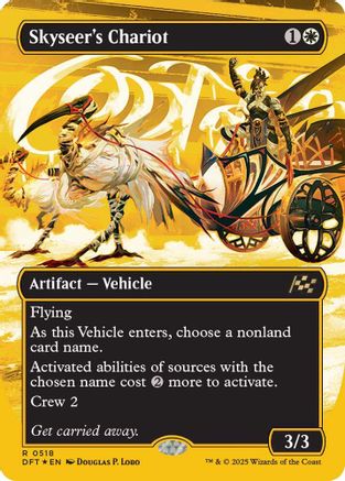 Skyseer's Chariot (Borderless) (First-Place Foil) Foil (518) - Aetherdrift