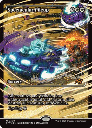 Spectacular Pileup (Showcase) Foil (398) - Aetherdrift