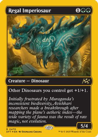 Regal Imperiosaur (First-Place Foil) Foil (470) - Aetherdrift