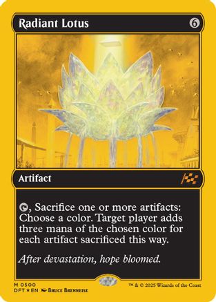 Radiant Lotus (First-Place Foil) Foil (500) - Aetherdrift