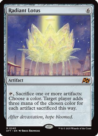 Radiant Lotus Foil (240) - Aetherdrift