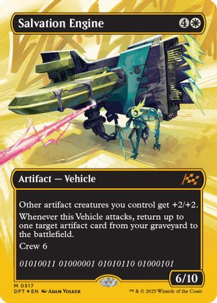 Salvation Engine (Borderless) (First-Place Foil) (DFT517)  Foil - Aetherdrift | Silver Goblin