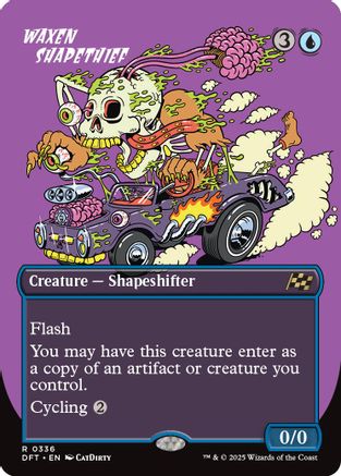 Waxen Shapethief (Borderless) (DFT336)  Foil - Aetherdrift | Silver Goblin