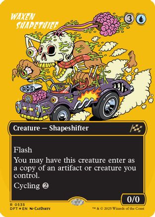 Waxen Shapethief (Borderless) (First-Place Foil) (DFT535)  Foil - Aetherdrift | Silver Goblin