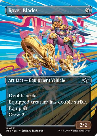 Rover Blades (Borderless) Foil (331) - Aetherdrift