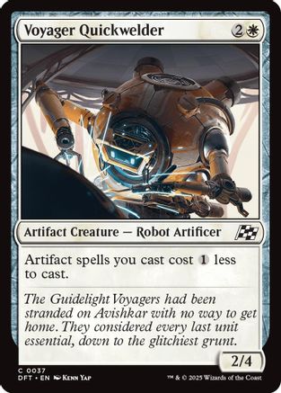 Voyager Quickwelder (DFT037)  Foil - Aetherdrift | Silver Goblin