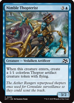 Nimble Thopterist (DFT053)  Foil - Aetherdrift | Silver Goblin