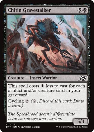 Chitin Gravestalker (DFT079)  Foil - Aetherdrift | Silver Goblin