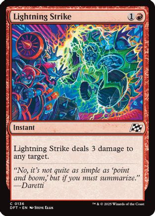 Lightning Strike (DFT136)  Foil - Aetherdrift | Silver Goblin