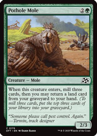 Pothole Mole (DFT176)  Foil - Aetherdrift | Silver Goblin