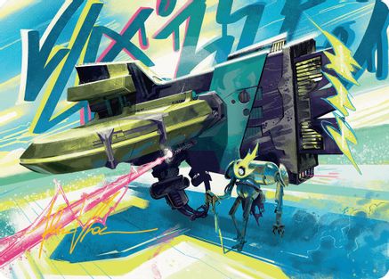 Salvation Engine Art Card (Gold-Stamped Signature) (036) - Art Series: Aetherdrift