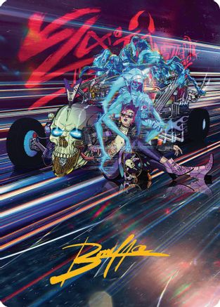 Midnight Mangler Art Card (Gold-Stamped Signature) (038) - Art Series: Aetherdrift