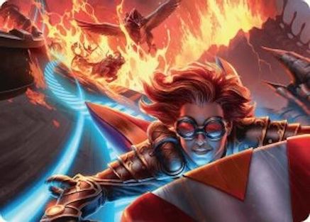 Outpace Oblivion Art Card (024) - Art Series: Aetherdrift