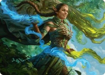 Nissa, Worldsoul Speaker Art Card (031) - Art Series: Aetherdrift