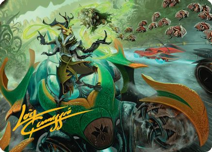 Aatchik, Emerald Radian Art Card (15/54) (Gold-Stamped Signature) (015) - Art Series: Aetherdrift