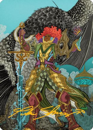 Caradora, Heart of Alacria Art Card (3/54) (Gold-Stamped Signature) (003) - Art Series: Aetherdrift