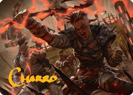 Far Fortune, End Boss Art Card (11/54) (Gold-Stamped Signature) (011) - Art Series: Aetherdrift