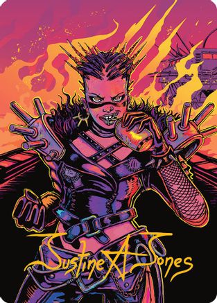 Far Fortune, End Boss Art Card (2/54) (Gold-Stamped Signature) (002) - Art Series: Aetherdrift