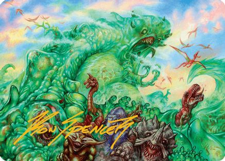 Mimeoplasm, Revered One Art Card (Gold-Stamped Signature) (028) - Art Series: Aetherdrift