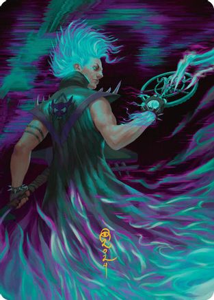 Winter, Cursed Rider Art Card (Gold-Stamped Signature) (007) - Art Series: Aetherdrift