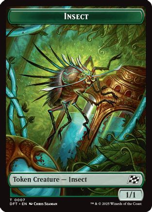 Insect // Elephant Double-Sided Token Foil (7 // 6) - Aetherdrift | Silver Goblin