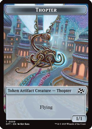 Thopter (0009) // Treasure Double-Sided Token (DFT9 // 11)  - Aetherdrift | Silver Goblin