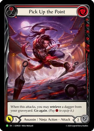 Pick Up the Point (Red) Rainbow Foil (GEM028) - GEM Pack 1 | Silver Goblin