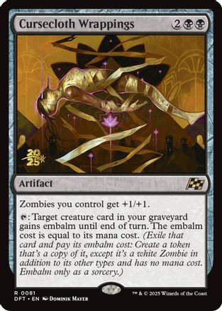 Cursecloth Wrappings Foil (081) - Prerelease Cards | Silver Goblin