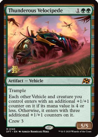 Thunderous Velocipede (0183) Foil - Prerelease Cards