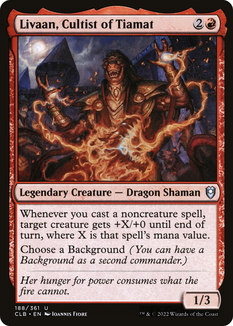 Livaan, Cultist of Tiamat [Commander Legends: Battle for Baldur's Gate] | Silver Goblin