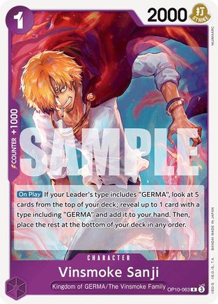 Vinsmoke Sanji Foil (OP10-063) - Royal Blood