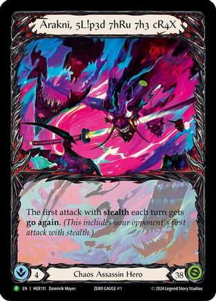 Arakni, 5L!p3d 7hRu 73h cR4X - HER131 Rainbow Foil (HER131) - Flesh and Blood: Promo Cards
