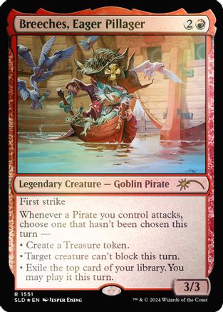 Breeches, Eager Pillager (Rainbow Foil) Foil (1551) - Secret Lair Drop Series