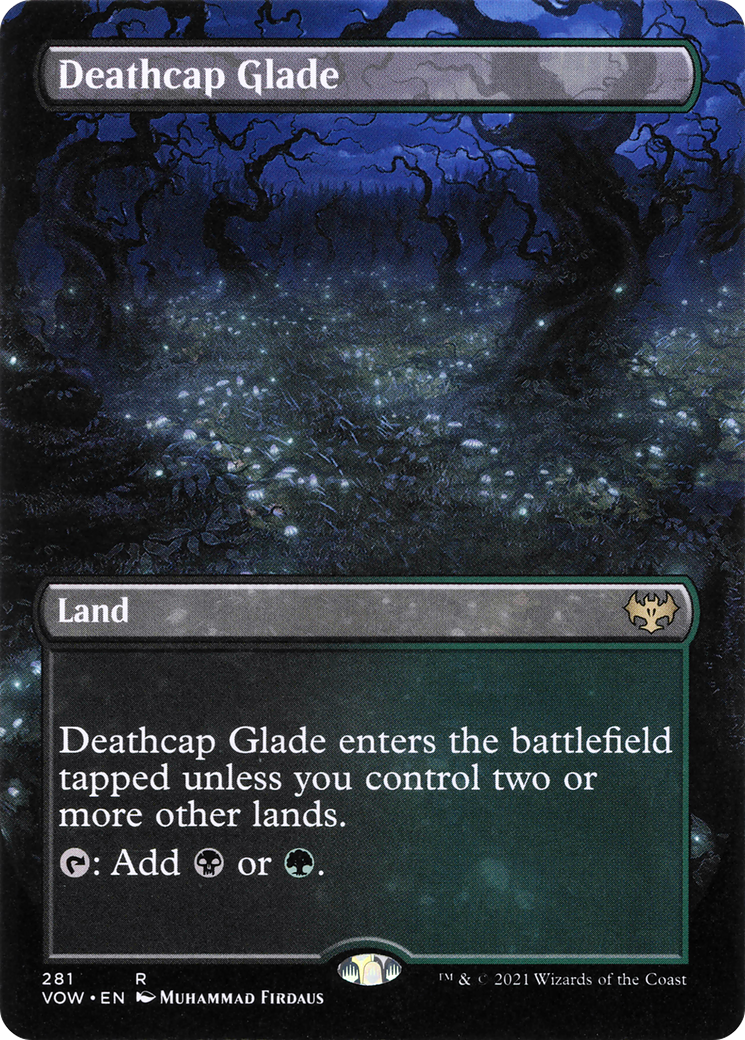 Deathcap Glade (Borderless Alternate Art) [Innistrad: Crimson Vow] | Silver Goblin