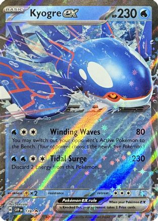 Kyogre ex - 178 (178) Holofoil  - SV Scarlet & Violet Promo Cards | Silver Goblin