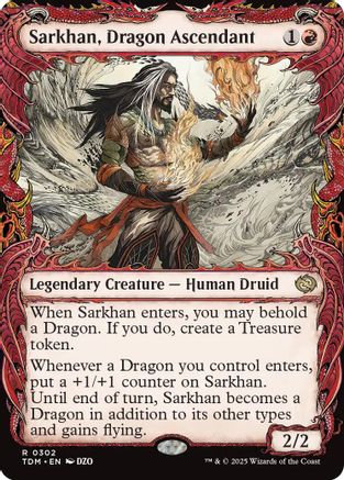 Sarkhan, Dragon Ascendant (0302) (Showcase) (302) - Tarkir: Dragonstorm | Silver Goblin