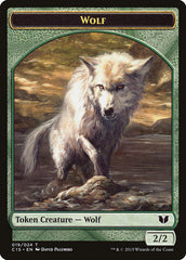 Wolf // Zombie Double-Sided Token [Commander 2015 Tokens] | Silver Goblin