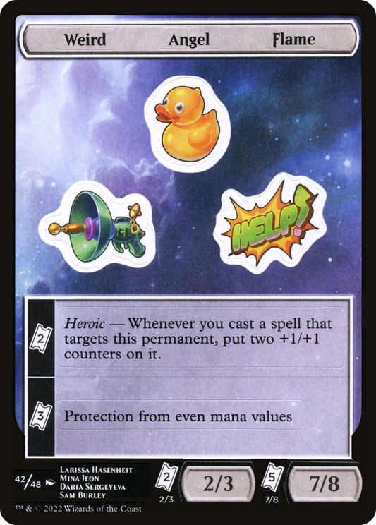Weird Angel Flame [Unfinity Stickers]
