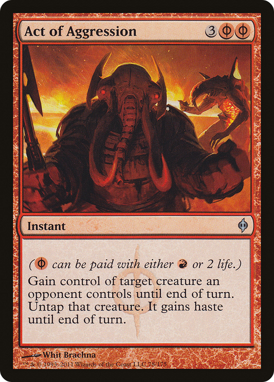 Act of Aggression [New Phyrexia] Foil
