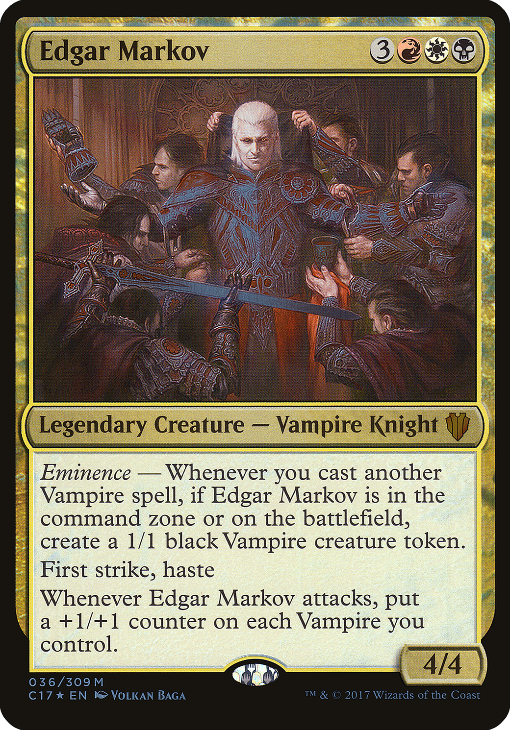 Edgar Markov (Oversized) [Commander 2017 Oversized] | Silver Goblin