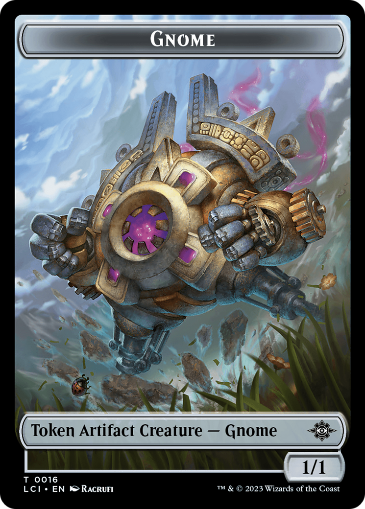 Gnome // Skeleton Pirate Double-Sided Token [The Lost Caverns of Ixalan Tokens] | Silver Goblin