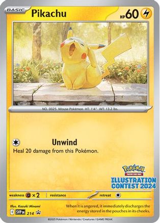 Pikachu - 214 (214)   - SV Scarlet & Violet Promo Cards | Silver Goblin