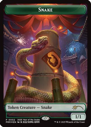 Snake Token (Year of the Snake 2025) Foil (002) - Standard Showdown Promos | Silver Goblin