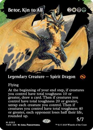 Betor, Kin to All (Borderless) (353) - Tarkir: Dragonstorm