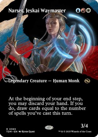 Narset, Jeskai Waymaster (Borderless) (365) Foil - Tarkir: Dragonstorm