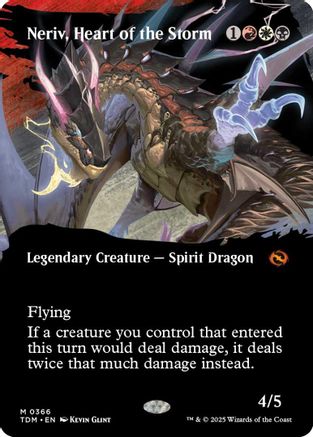 Neriv, Heart of the Storm (Borderless) (366) - Tarkir: Dragonstorm